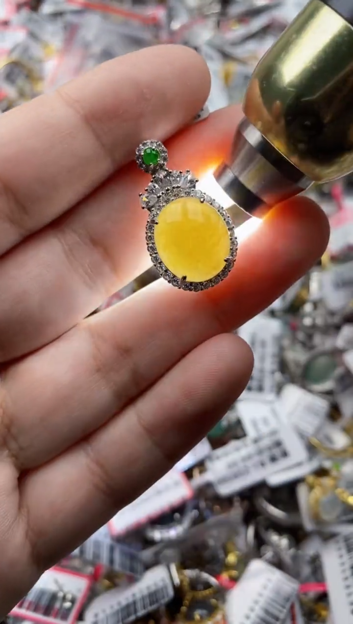 【闪购商品】翡翠戒指银S925镶嵌55555--8