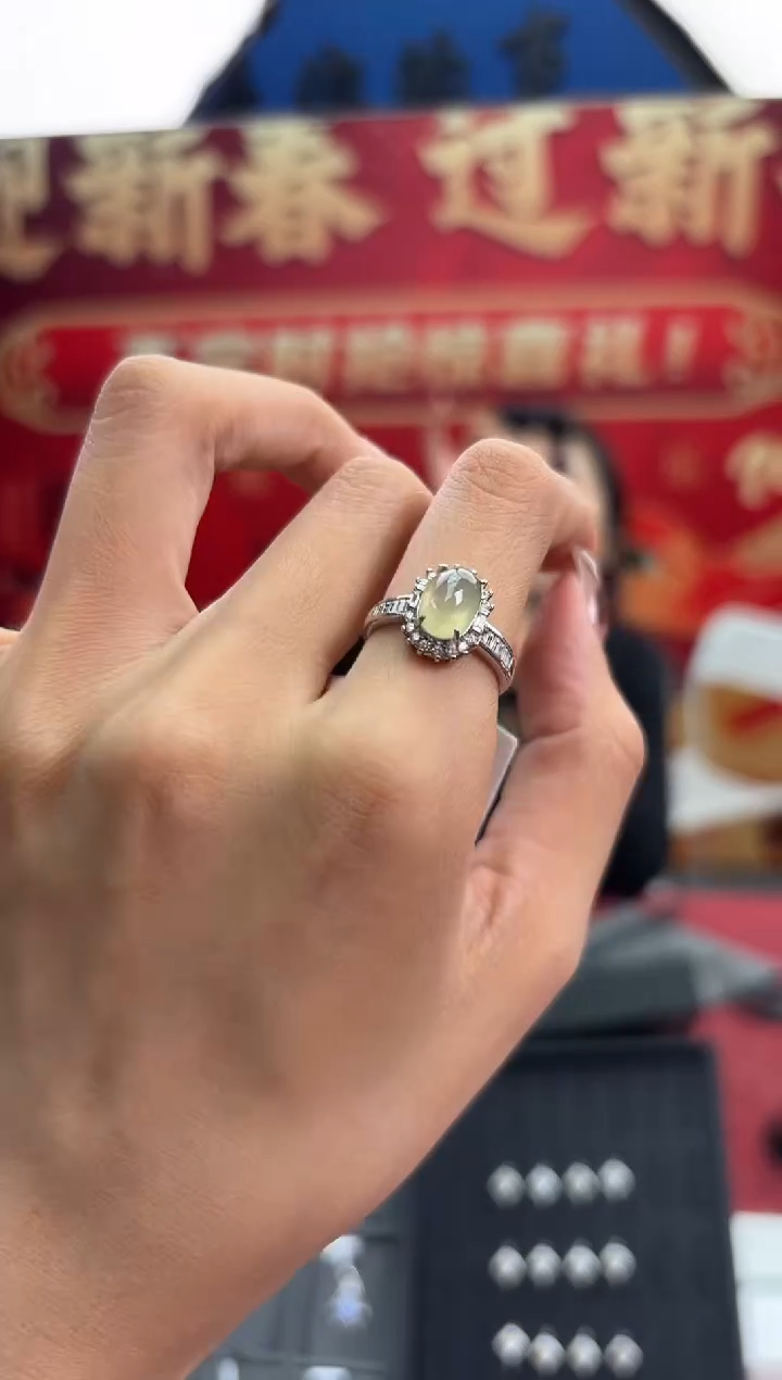 【闪购商品】翡翠戒指银S925镶嵌530569/戒指