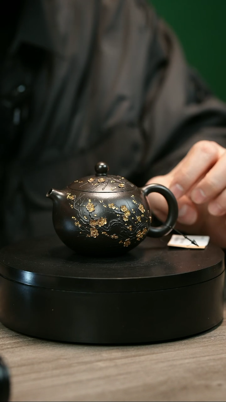 茶壶紫砂轩**气H1511陈春芬朱泥还原烧梅花西施