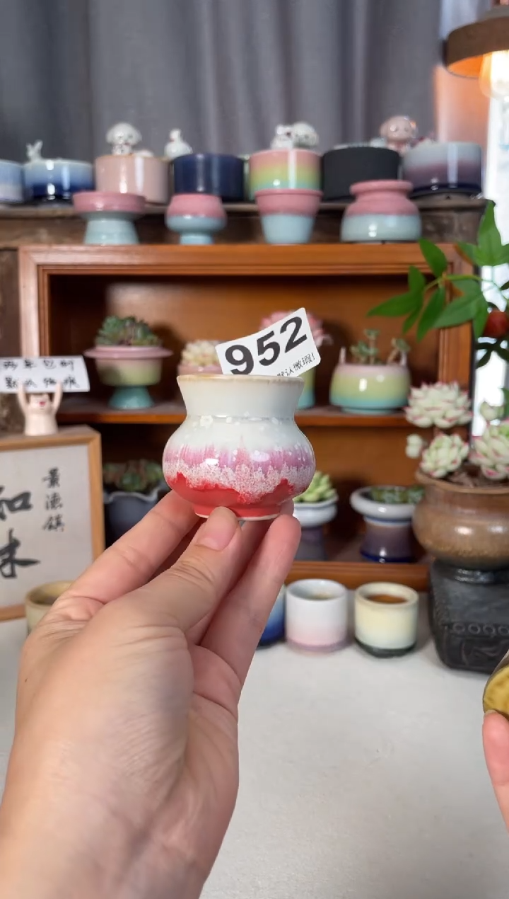 瓷片952知木小芳花盆