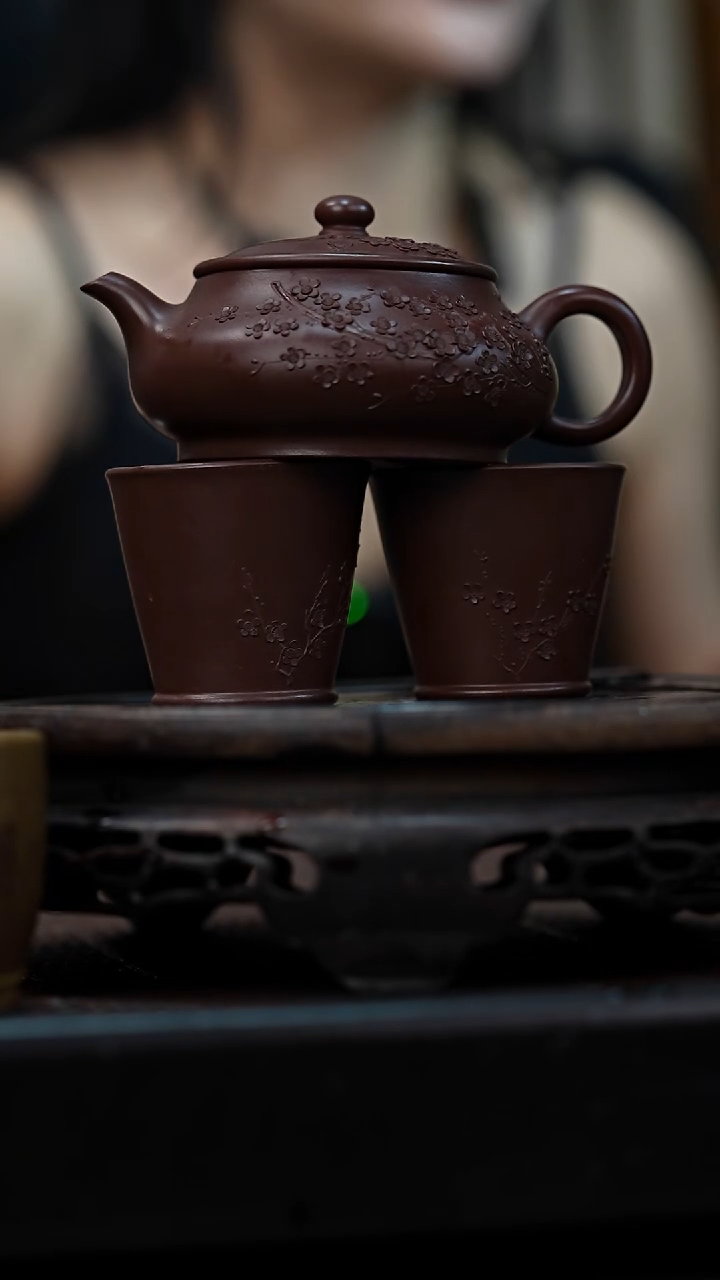 茶壶紫砂宜兴岁颐传砂原矿全手12+两个杯子