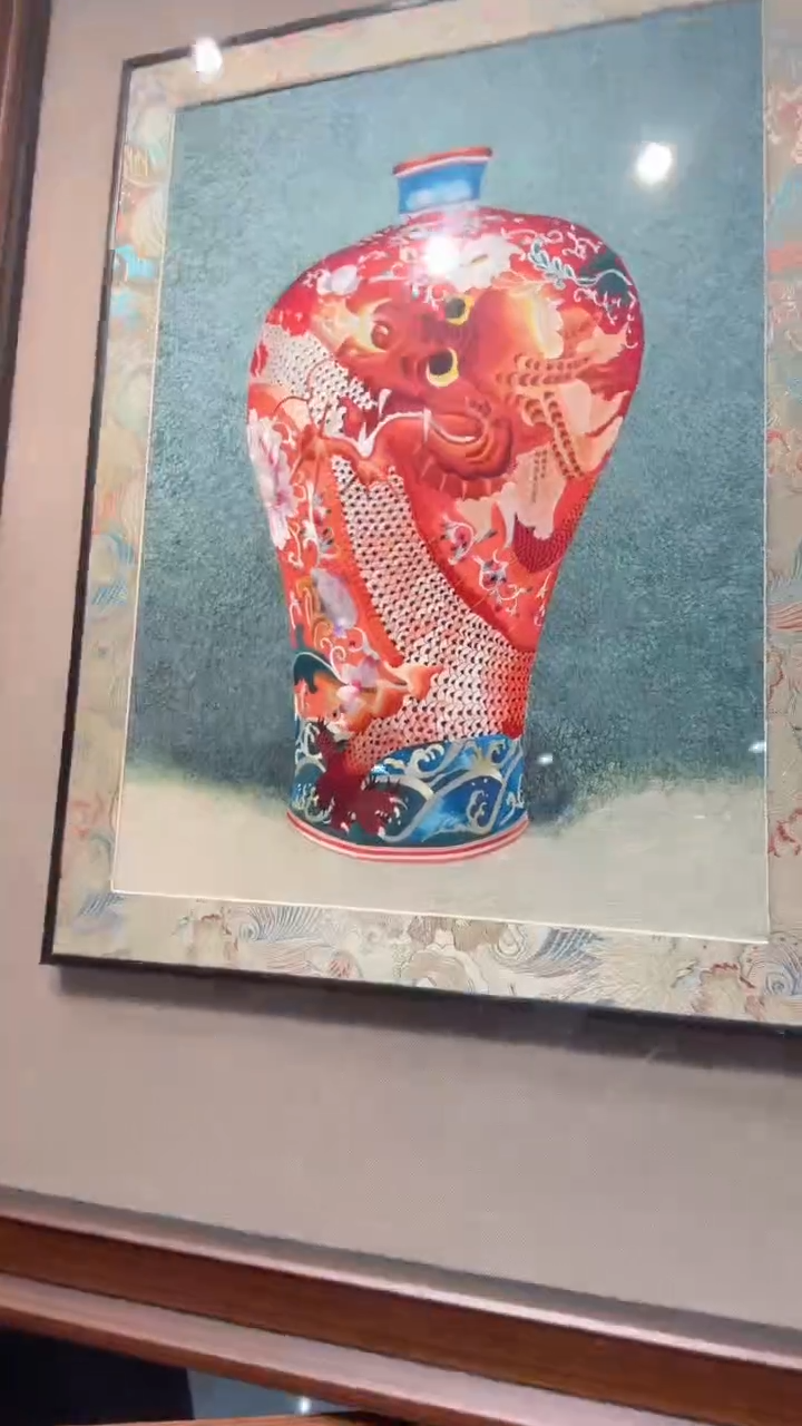 刺绣非遗苏绣带框装饰画