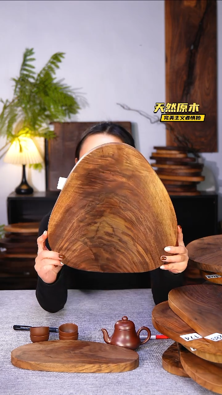 木北美黑胡桃原木.干裂疤结不属于商品质量问题完美主义者慎拍