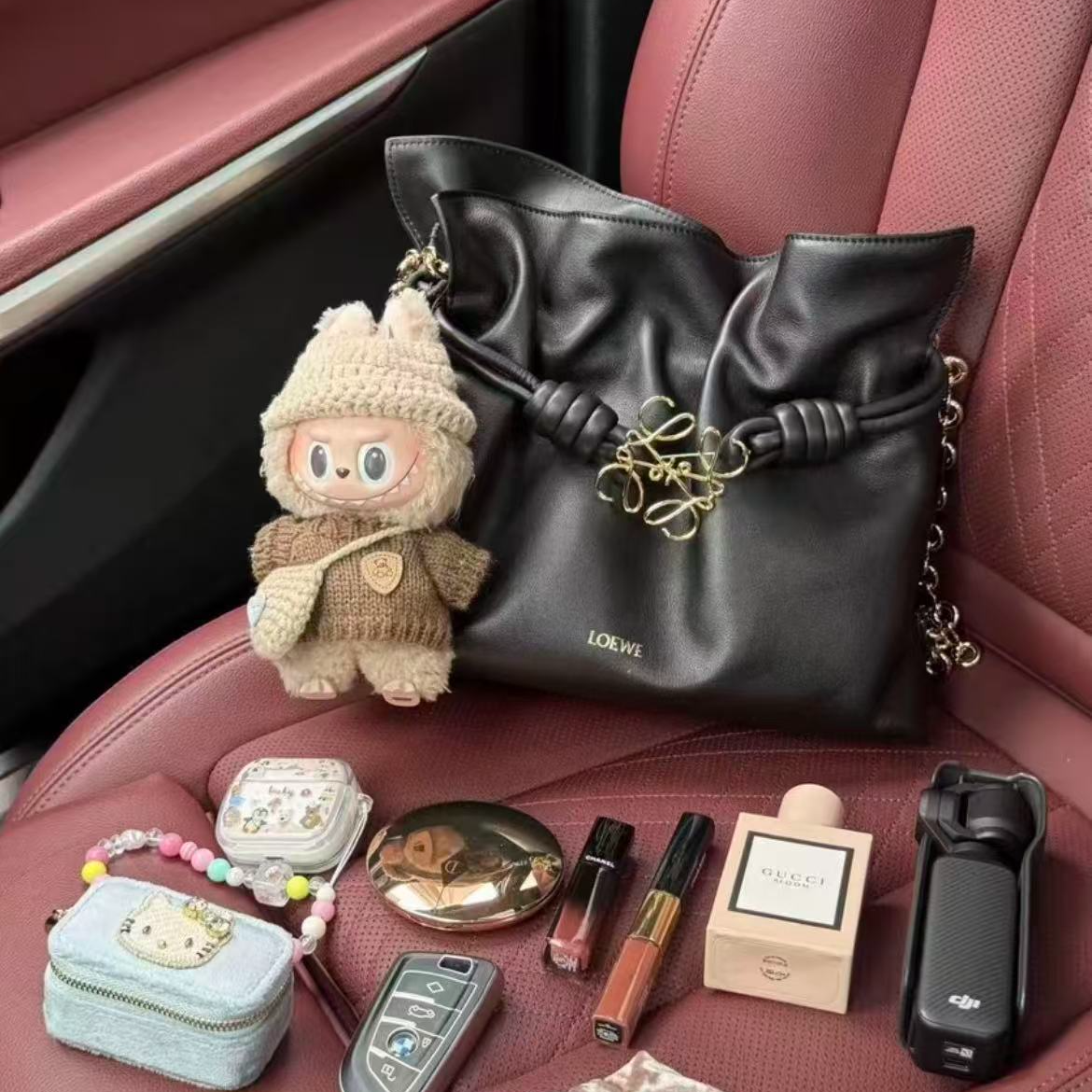 99新 LOEWE/罗意威 福袋黑色中号/甄选