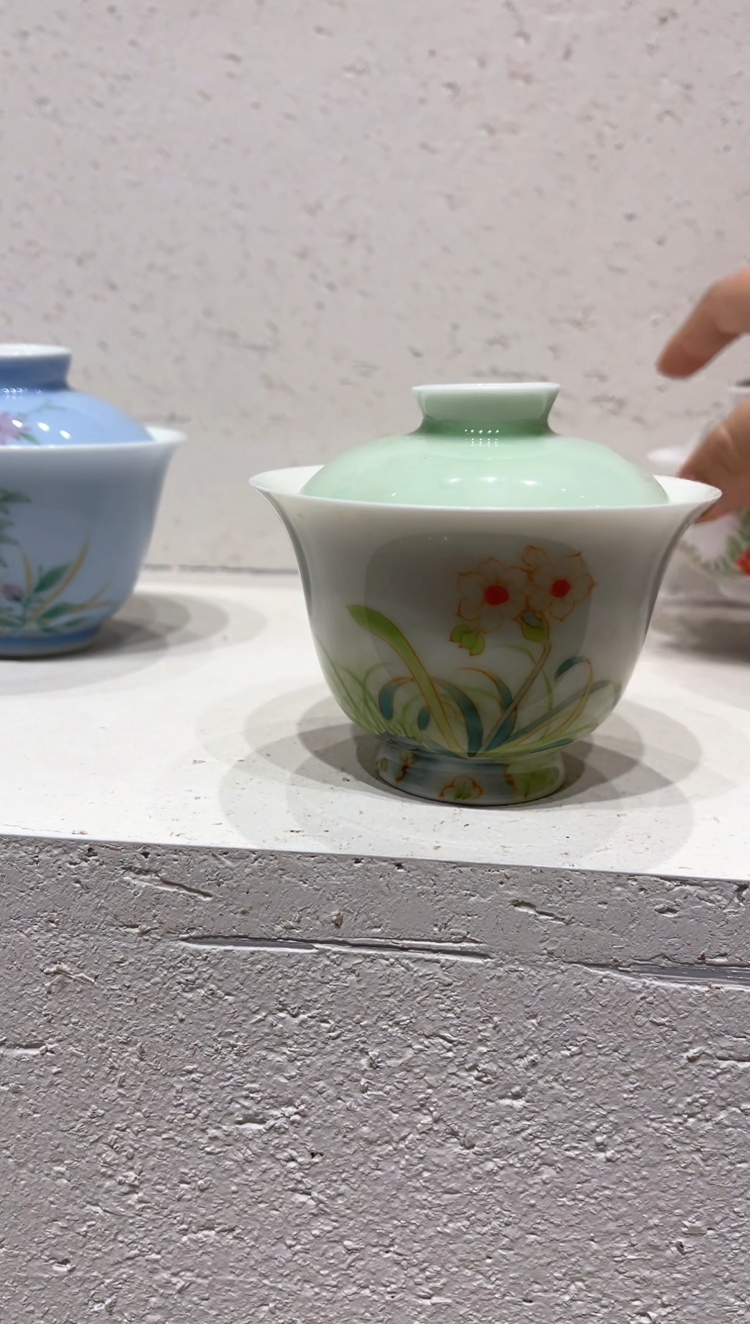 【闪购商品】明知山志-艾绿-水仙气韵-青时盖碗