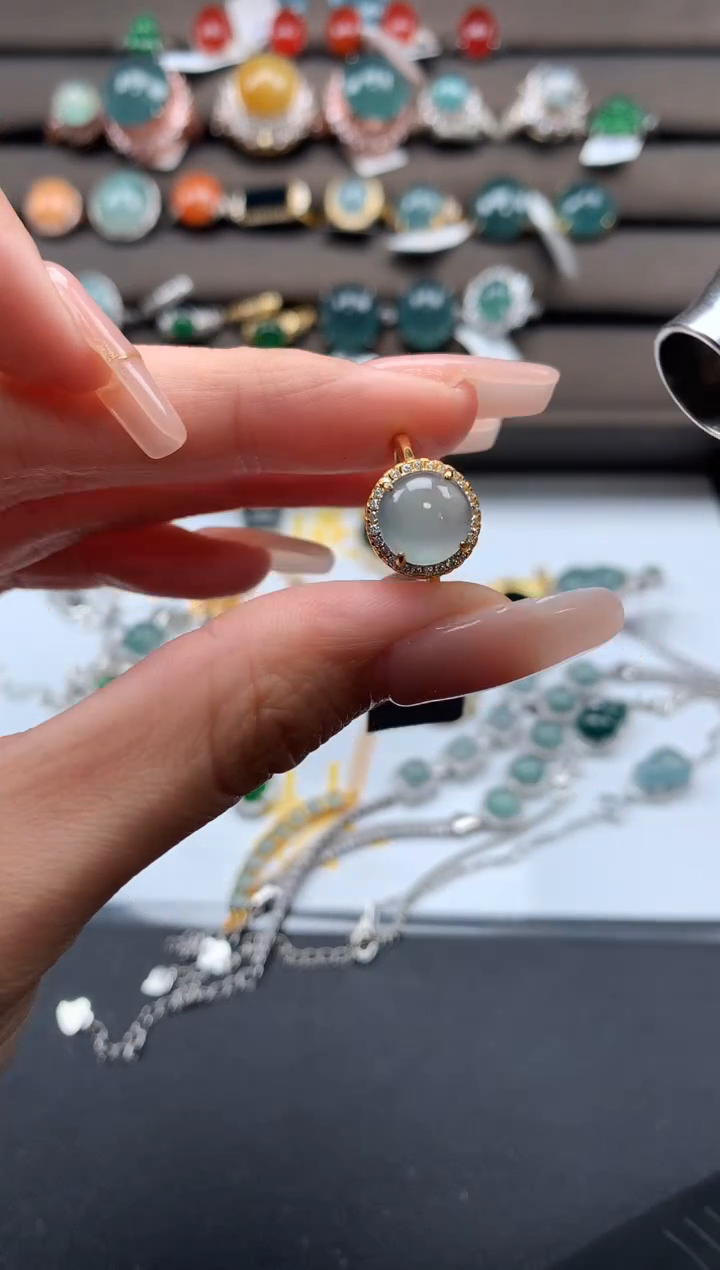 【闪购商品】翡翠戒指银S925镶嵌312312312
