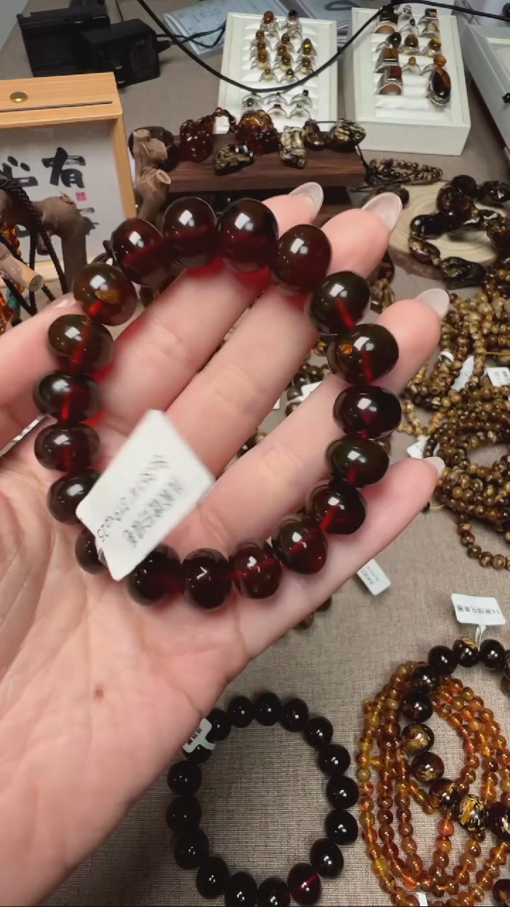 【闪购商品】琥珀手链未镶嵌抚顺琥珀
