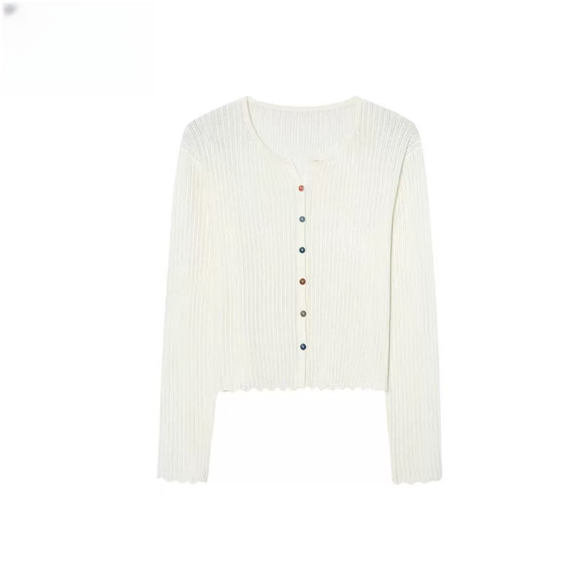 0711百搭修身针织开衫-蟹