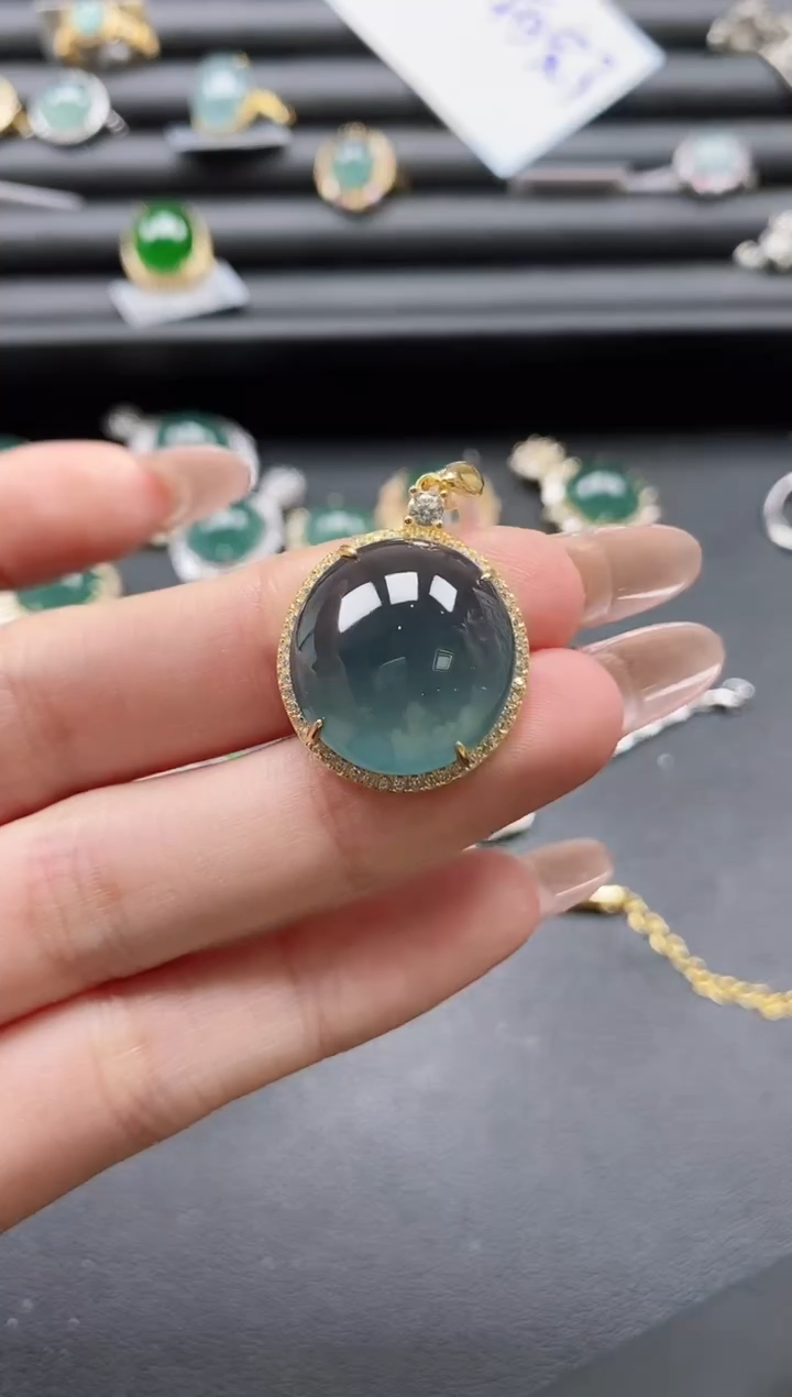 【闪购商品】翡翠戒指银S925镶嵌51151