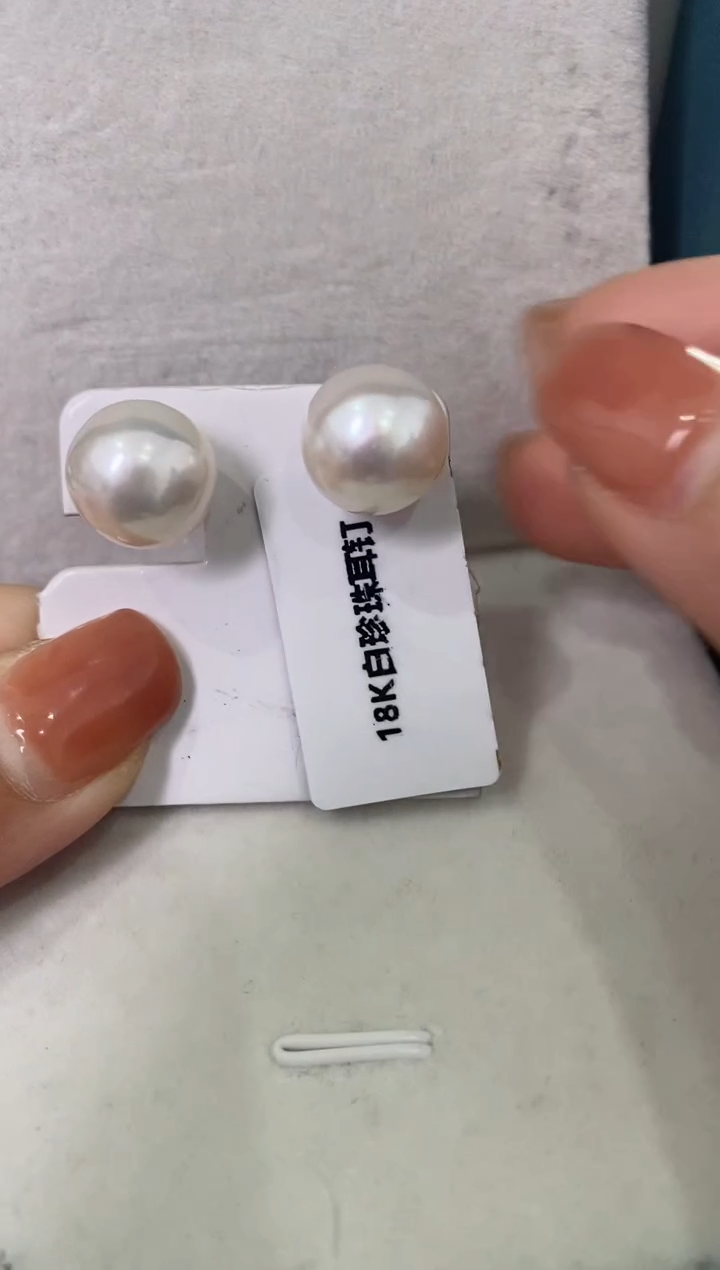 【闪购商品】淡水珍珠LL银S925镶嵌淡水珍珠耳钉@@c1258