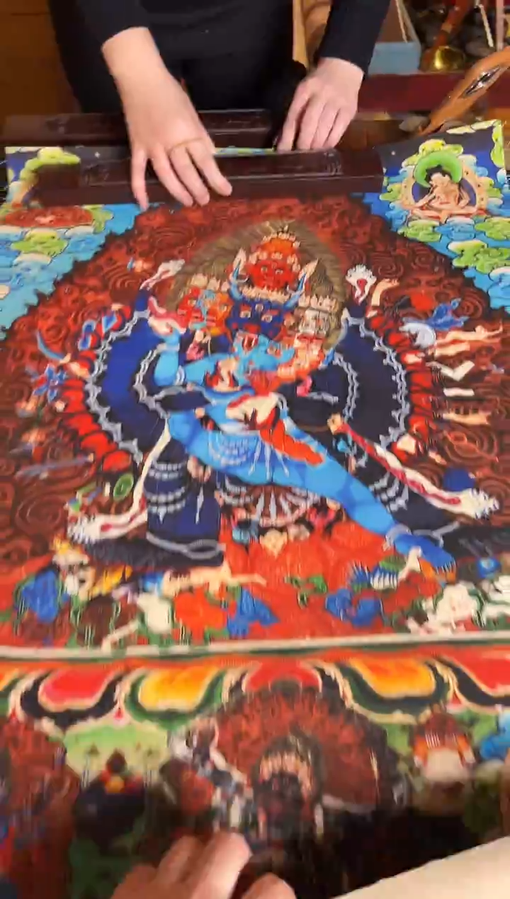 卷轴画手绘唐卡083