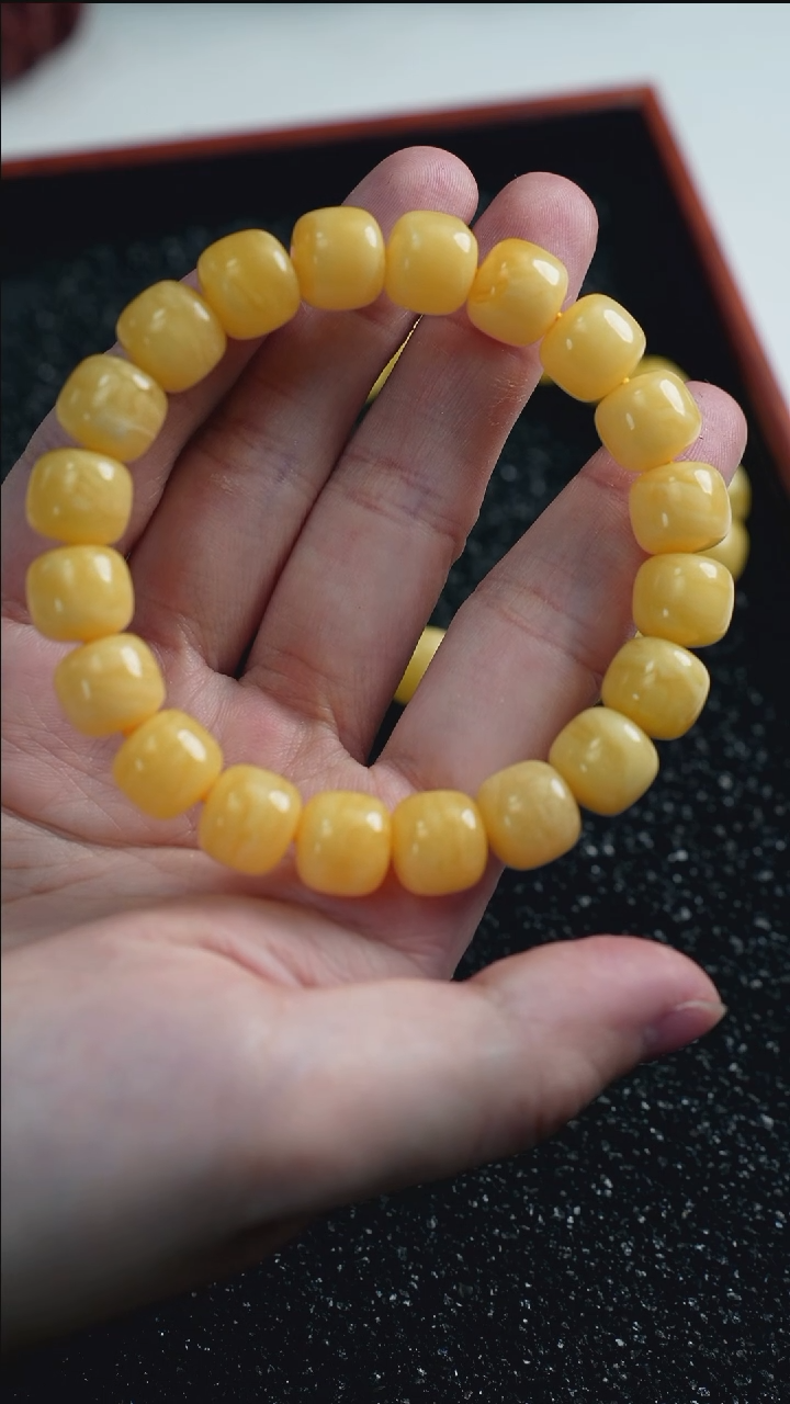 【闪购商品】蜜蜡裸石未镶嵌蜜蜡-老型手串-10.5mm