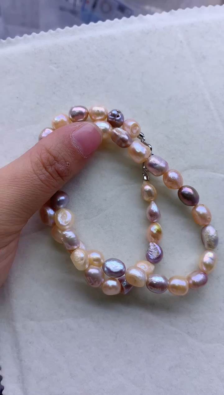 【闪购商品】淡水珍珠项链合金淡水珍珠项链