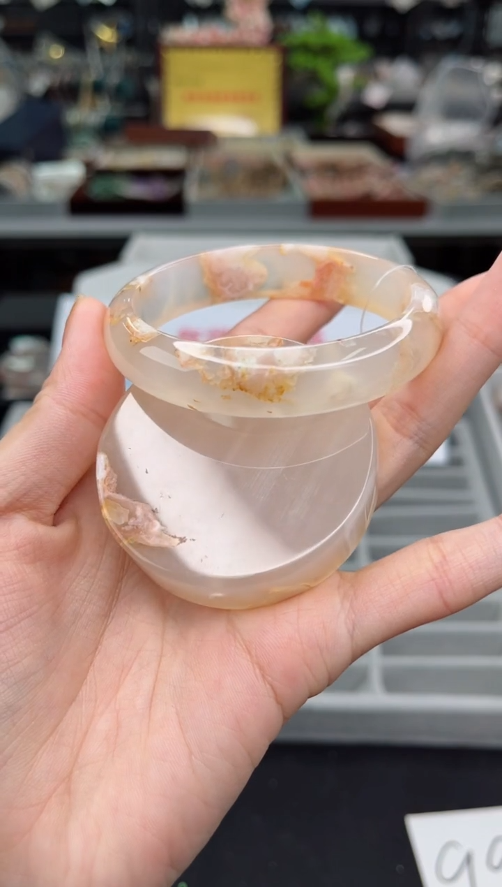 【闪购商品】石英质玉手镯未镶嵌56圈口（赠品镯心）3931171