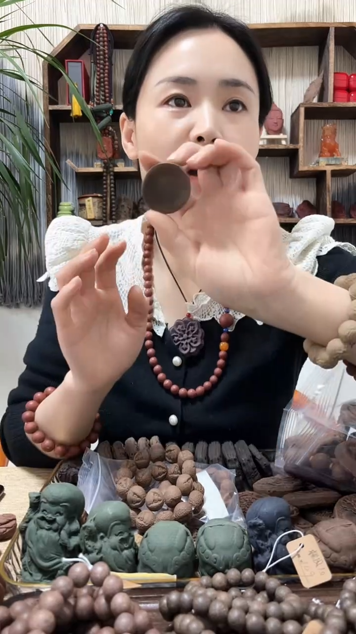 【闪购商品】泥塑鹅梨帐中香恭喜发财牌