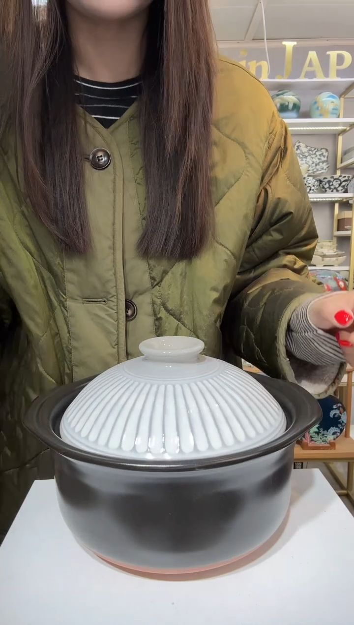 陶瓷万古烧菊花3合1.8L（2-3人用）一只