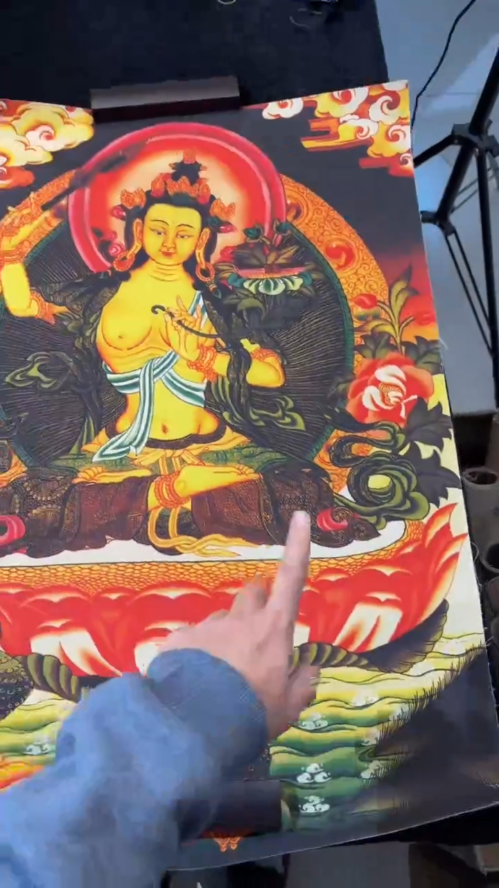 装裱画唐卡藏艺阁手绘作品TK16042
