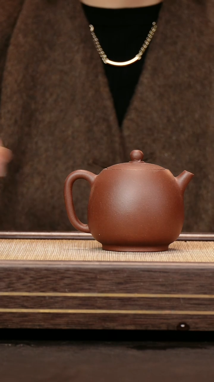 茶壶紫砂紫泥  宫灯160-170cc
