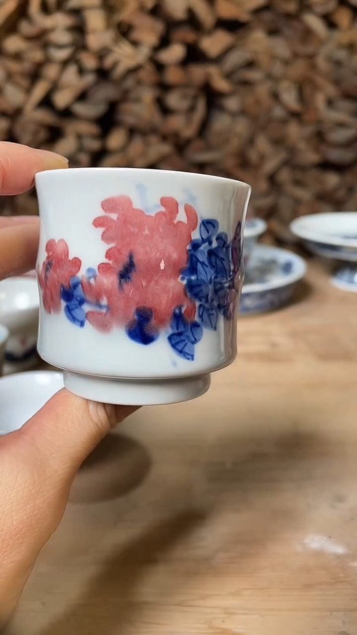 杯子瓷景德镇手工手绘陶瓷