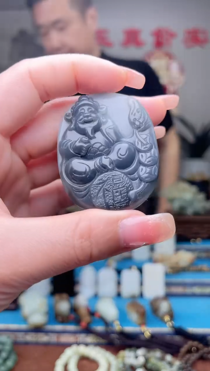 和田玉未镶嵌挂件1