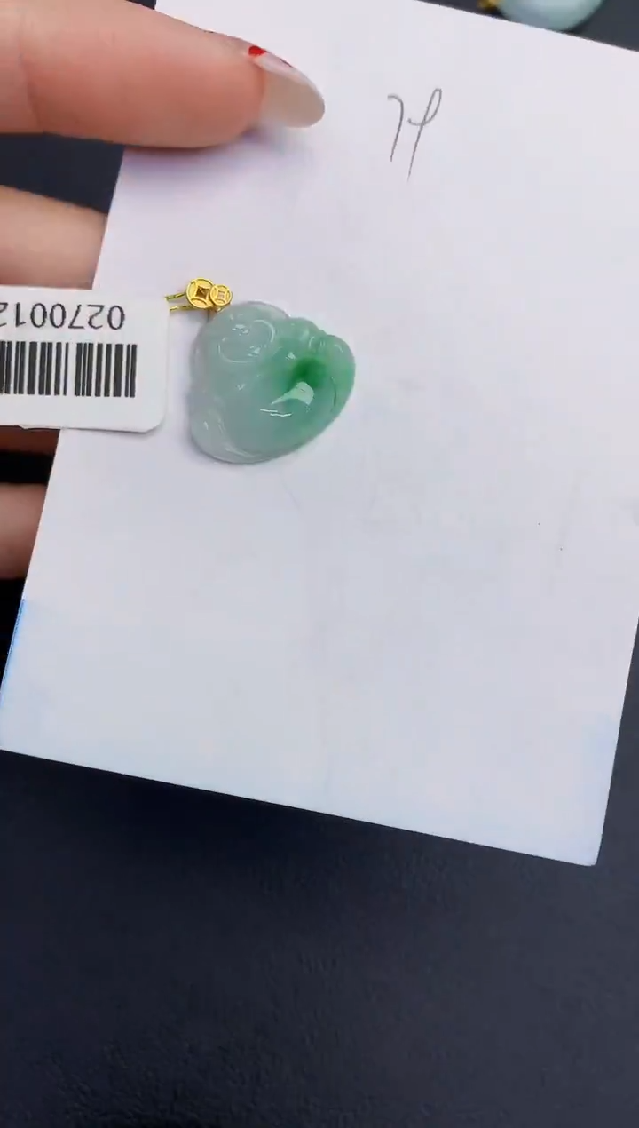 【闪购商品】翡翠颈饰18K金镶嵌0000000000