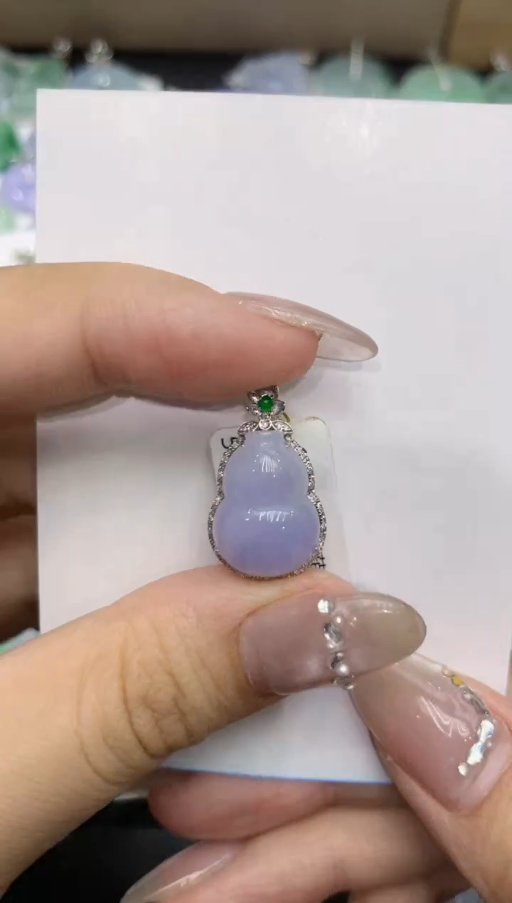 【闪购商品】翡翠颈饰18K金镶嵌222222222