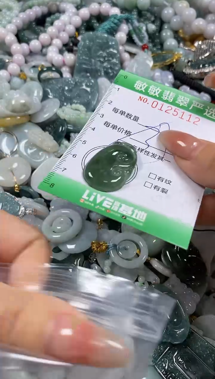 【闪购商品】翡翠颈饰未镶嵌闪购0125112多样性发其一