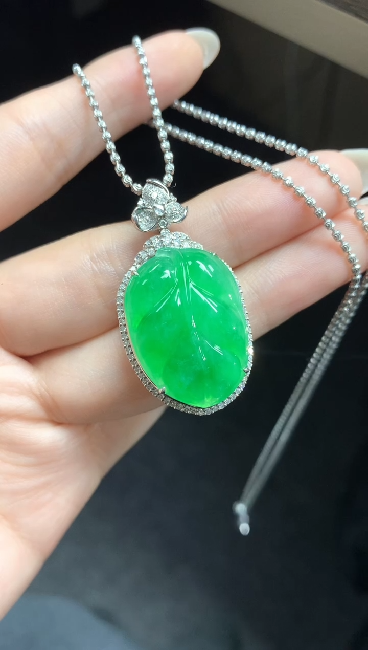 【闪购商品】翡翠吊坠(不含链)18K金镶嵌吊坠|总价23100定金7000