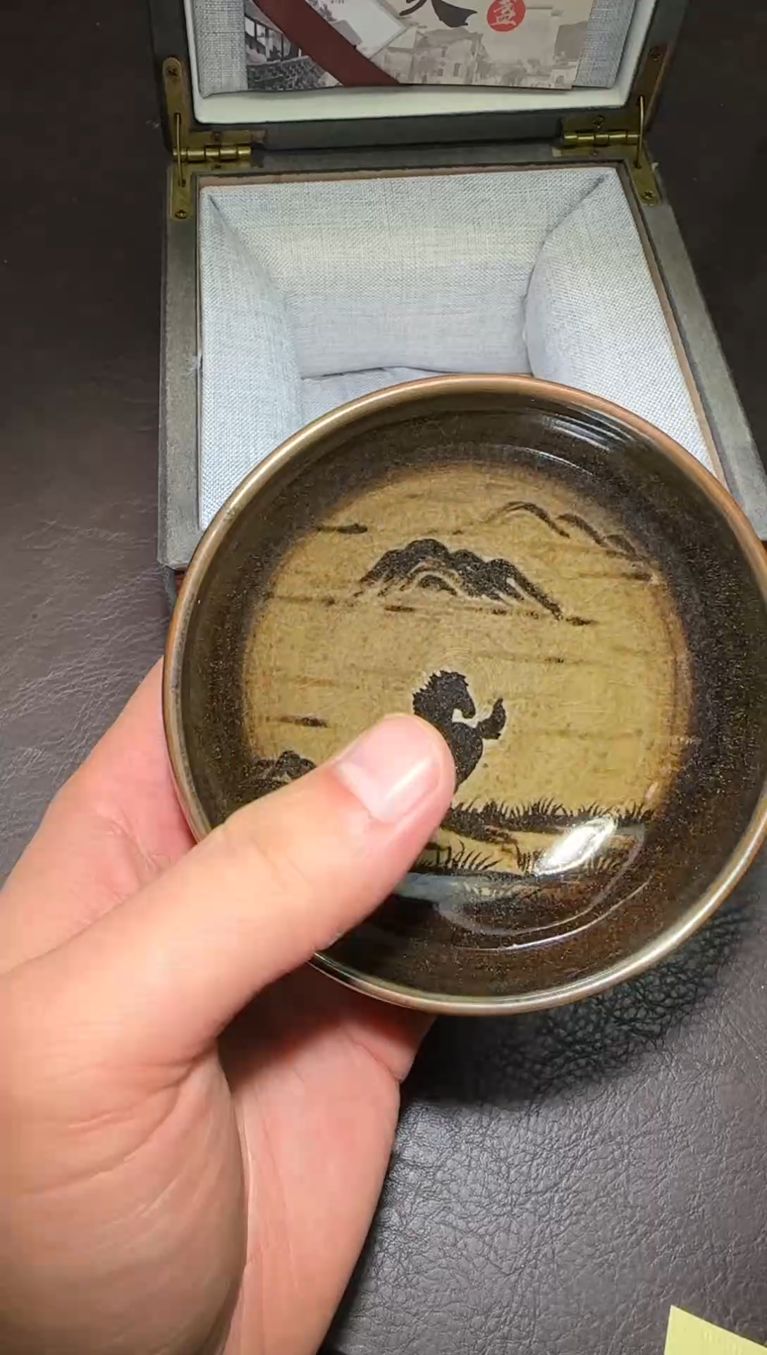 茶盏364号叶建英手绘