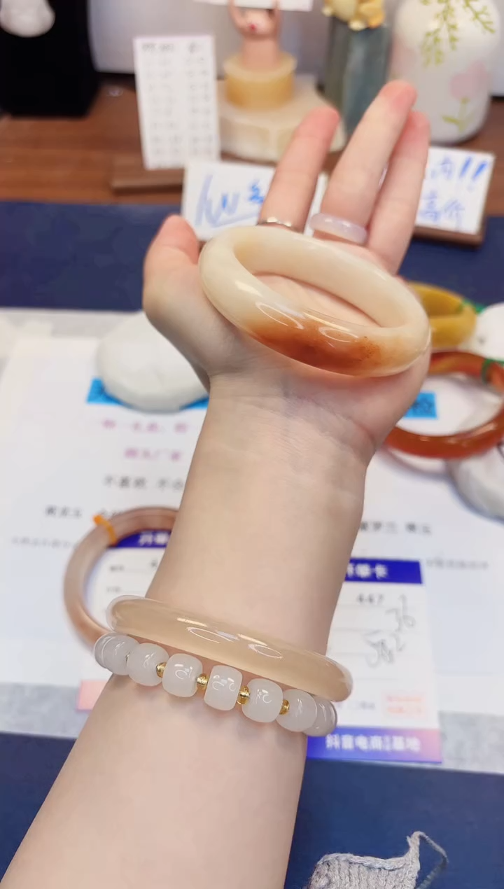 【闪购商品】石英质玉手镯未镶嵌447-财气镯-圈口58