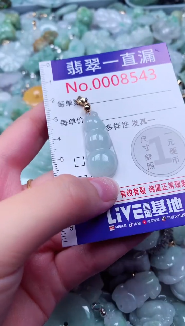 吊坠(不含链)未镶嵌翡翠8543