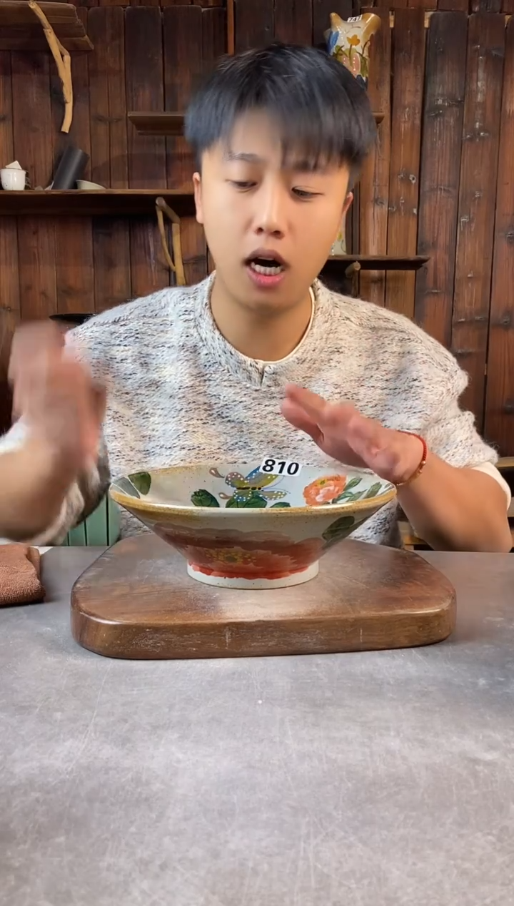 碗810，手工手绘，超值陶瓷