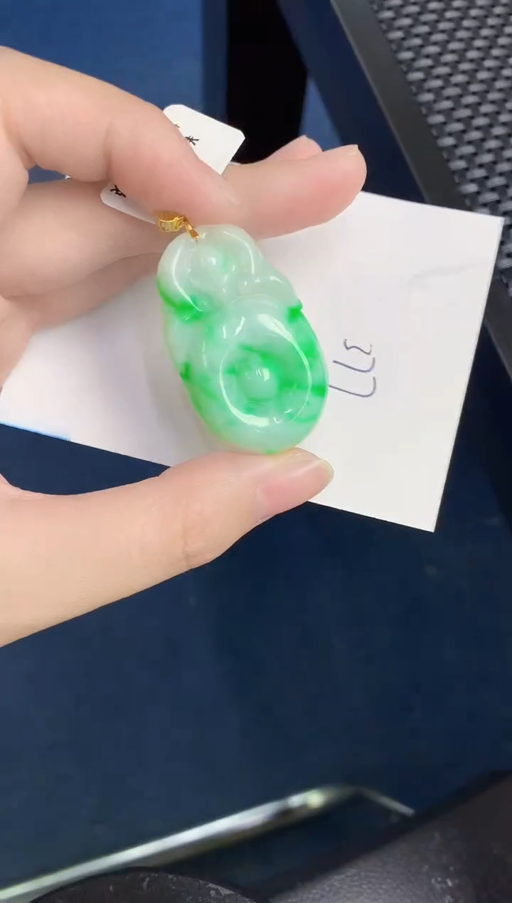 【闪购商品】翡翠颈饰18K金镶嵌000000000
