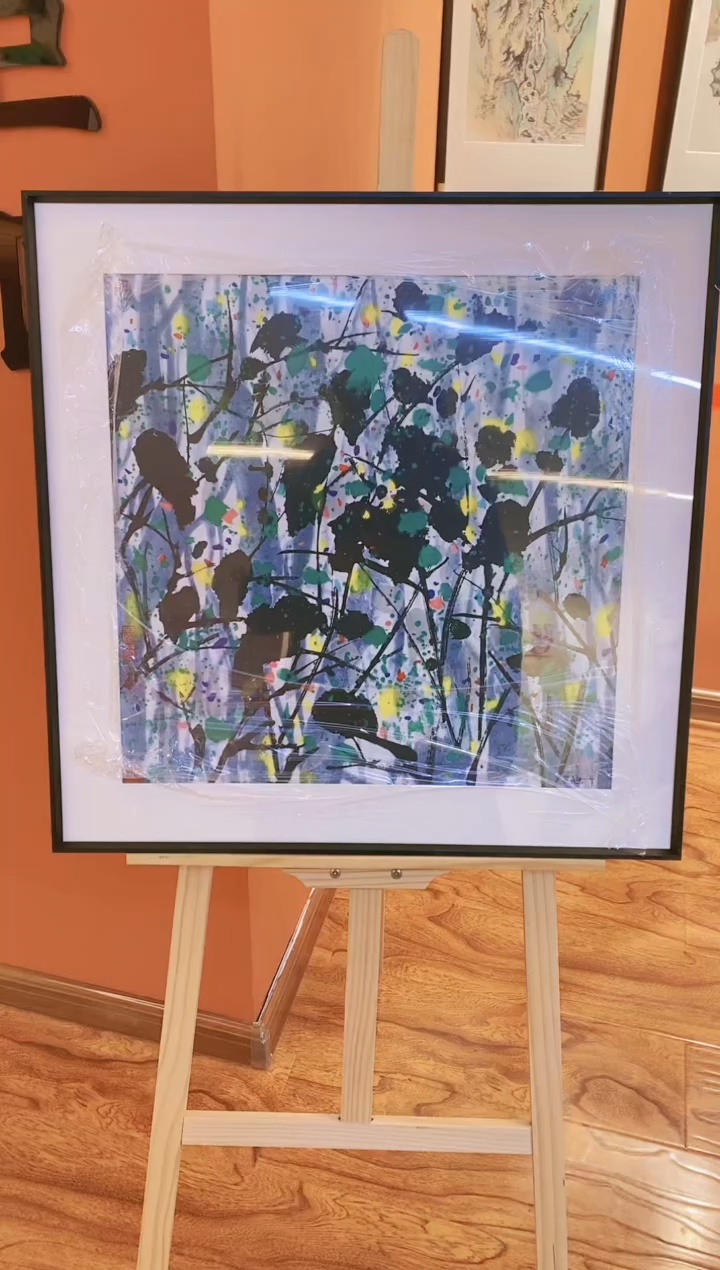 【闪购商品】版画吴冠中《林鸟》复刻版画