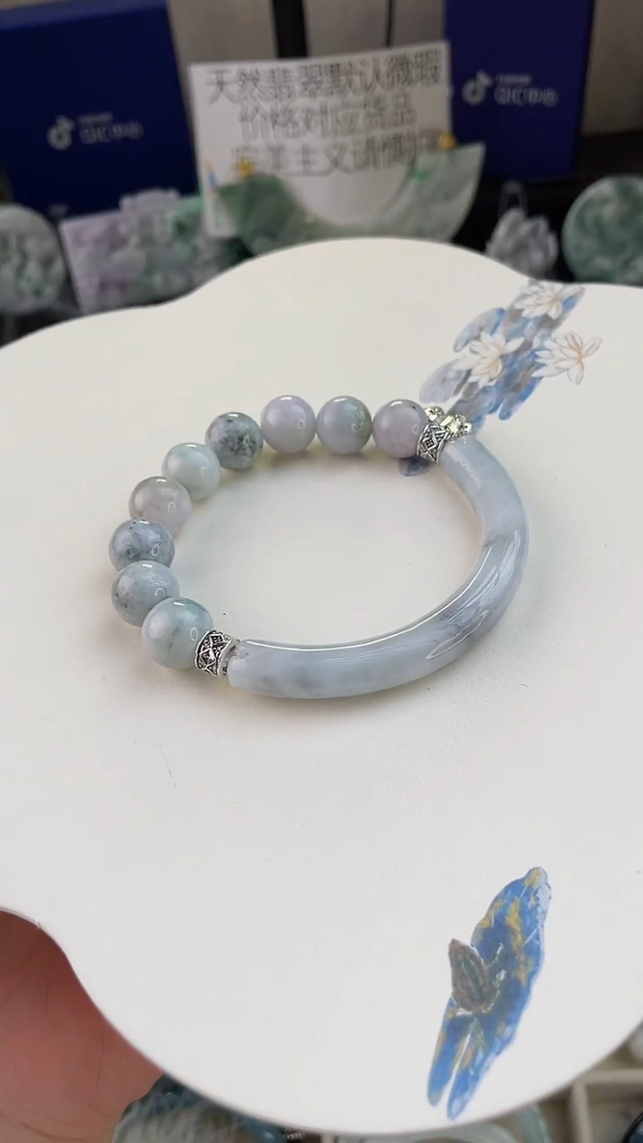 未镶嵌手链翡翠手工定制默认微瑕主播介绍为准