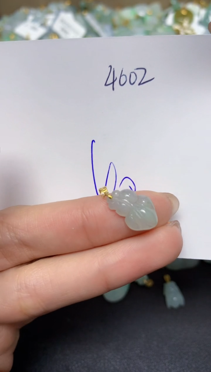 【闪购商品】翡翠颈饰18K金镶嵌天然翡翠A货