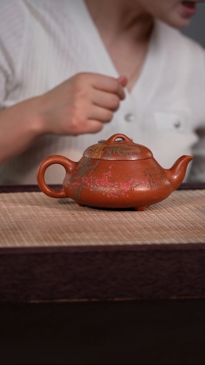 茶壶紫砂桃花泥 350cc