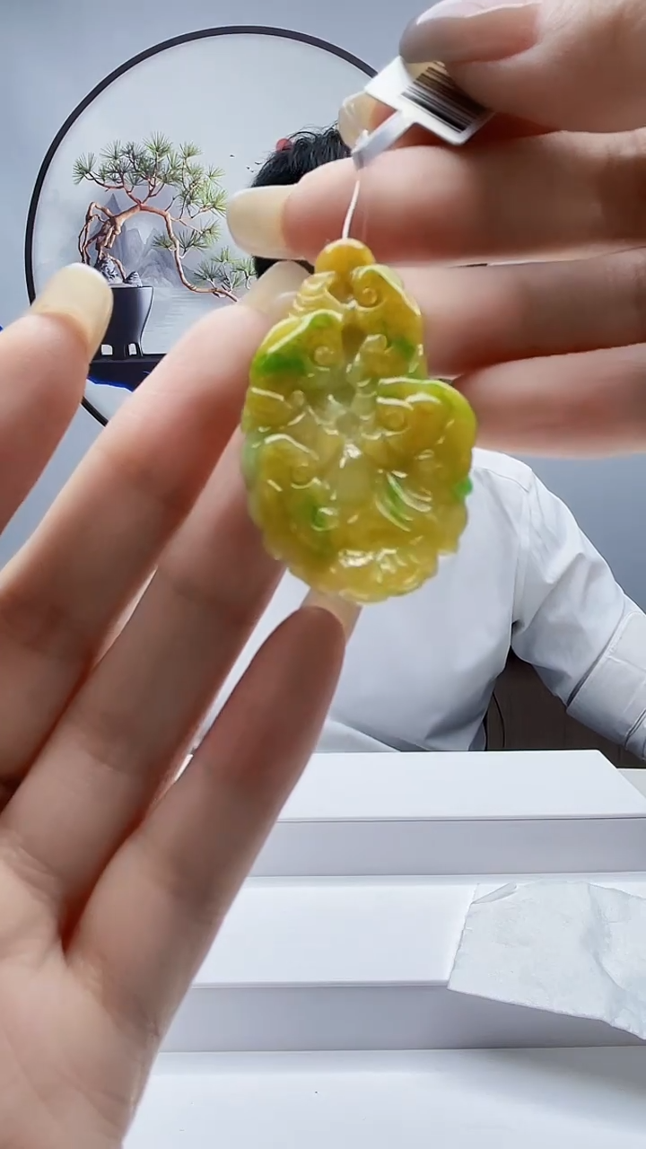 未镶嵌定制翡翠毛货-挂件45