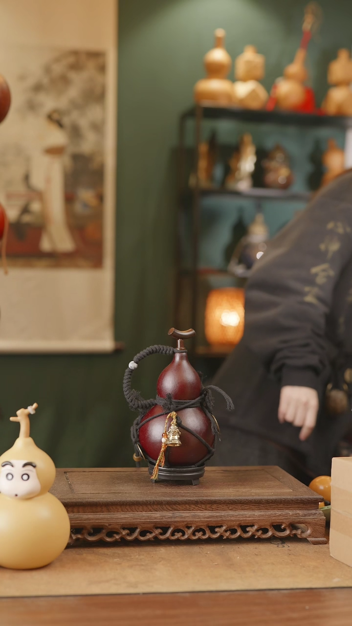 【闪购商品】89号精品天然大漆工艺防渗内胆酒葫芦~