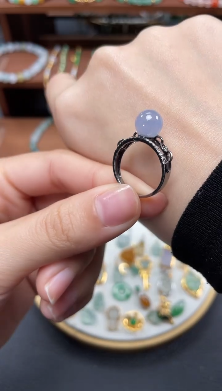 【闪购商品】翡翠戒指18K金镶嵌一个   JK205