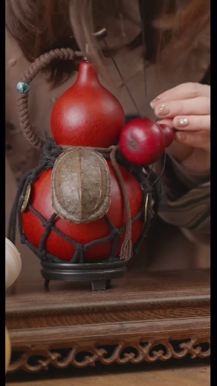 【闪购商品】335号精品天然大漆工艺防渗内胆酒葫芦~