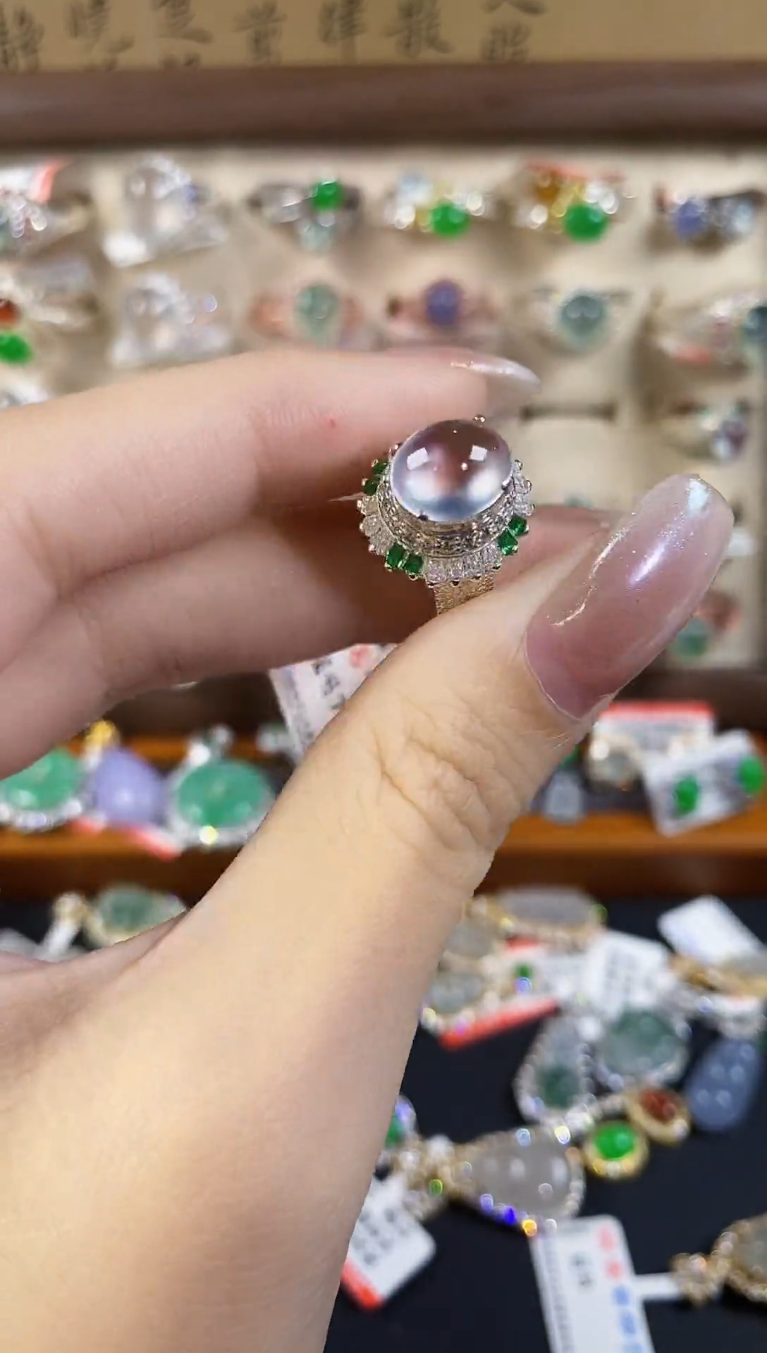 未镶嵌戒指翡翠-**-天然A货翡翠