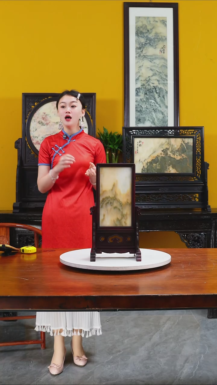 石材天然大理石画摆件