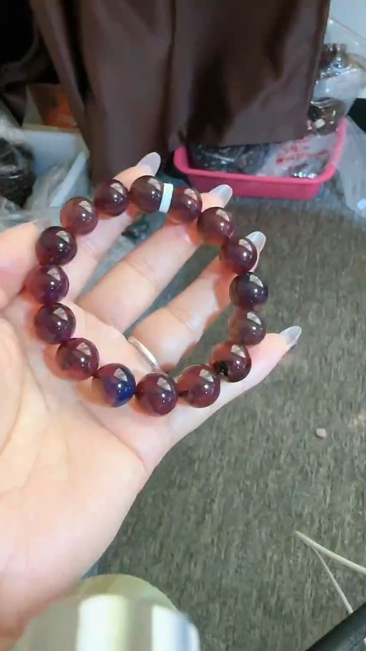 【闪购商品】琥珀手链未镶嵌规格13紫杉醇手串#46