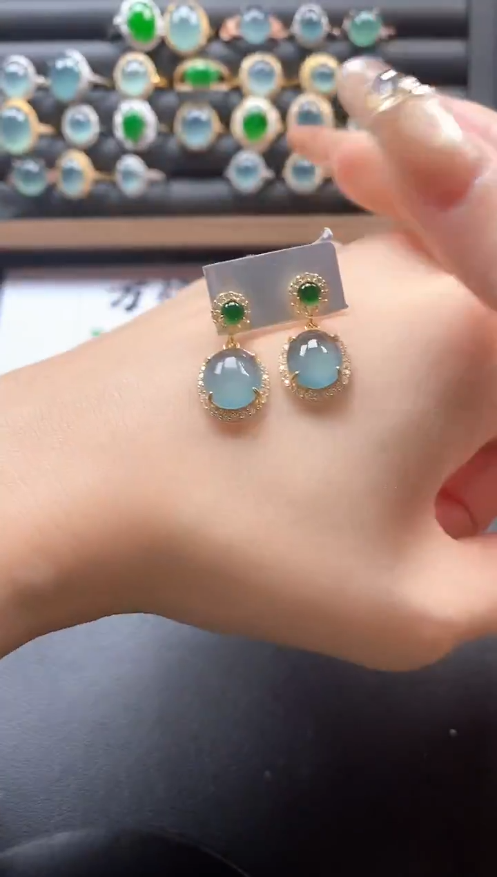 银S925镶嵌戒指翡翠51511