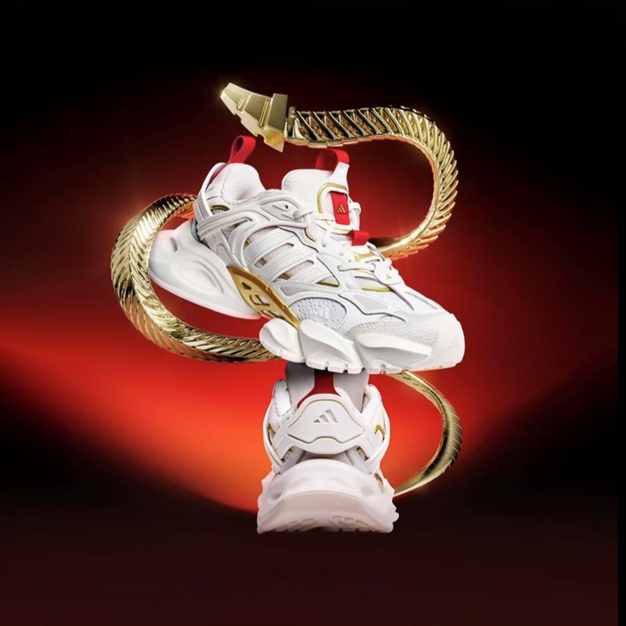 阿迪达斯25年新轻机甲鞋-赛博X RUNNER厚底跑鞋老爹鞋JQ2973