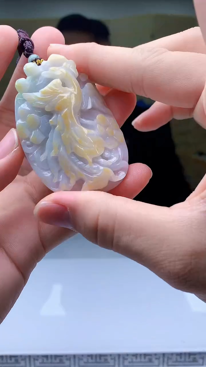 【闪购商品】定制翡翠未镶嵌4969bb-毛货挂件78