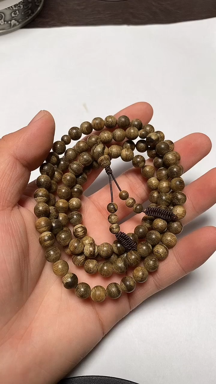 沉香手串什**西tc09019沉香天然野文莱多圈