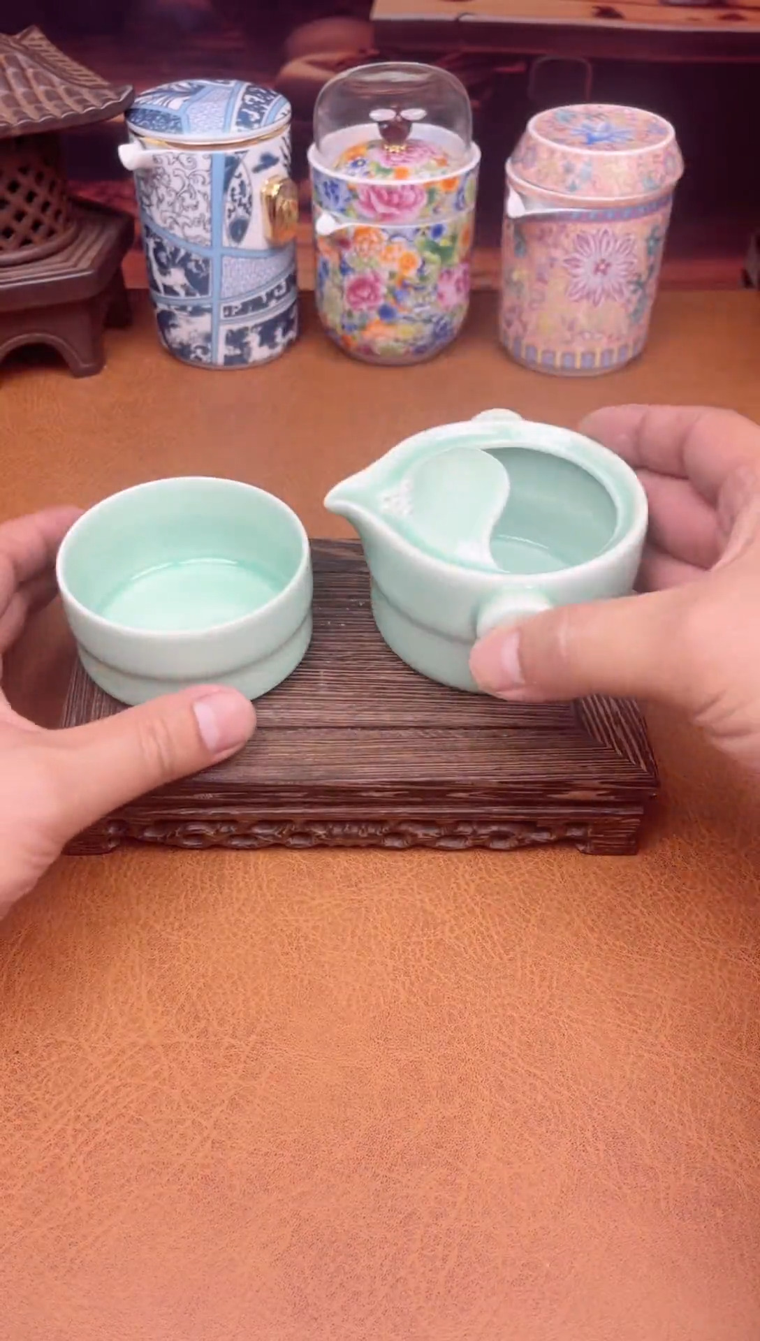 【闪购商品】陶瓷茶具摆件茶叶罐