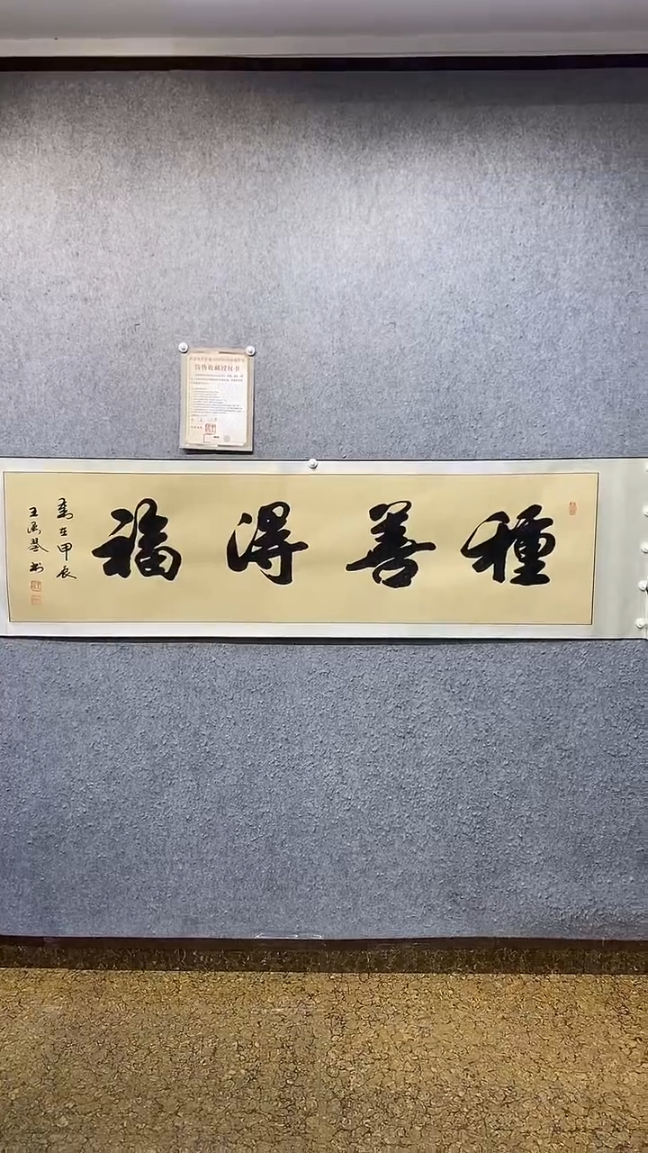 书法种善得福王汉琴书法